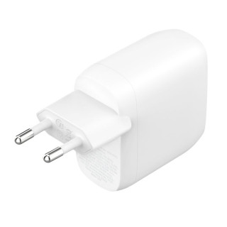BELKIN BOOST CHARGE 60W USB-C DUAL WALL CHARGER WHITE